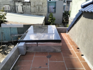 Giếng trời thông minh mái lật – Nha trang 